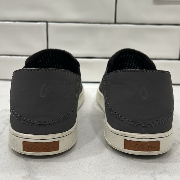 Olukai Pehuea Womens Size US 9.5 Gray Mesh Slip On Loafers Beach Comfort Shoes - Picture 4 of 14